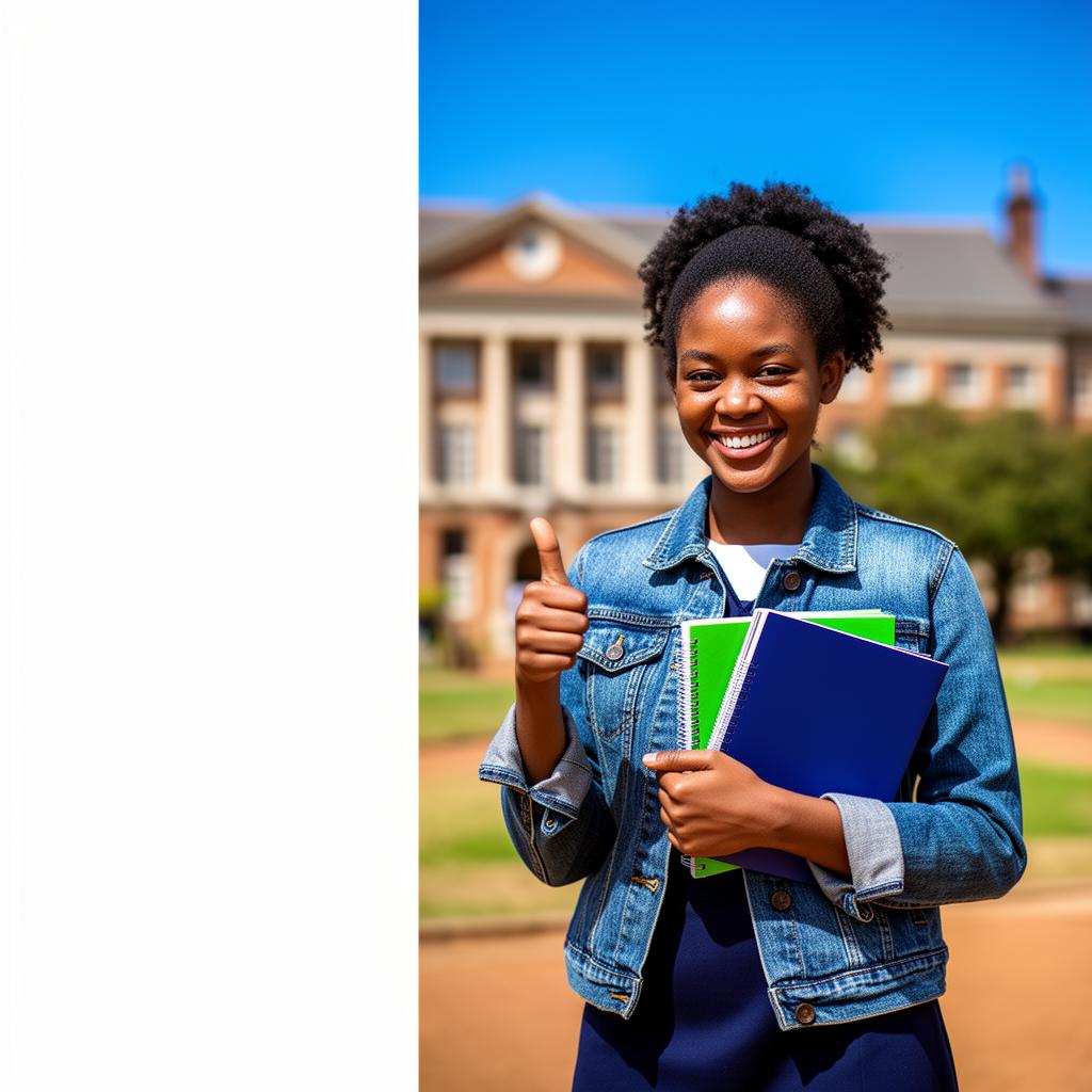 Confident South African matric learner ready to apply for university